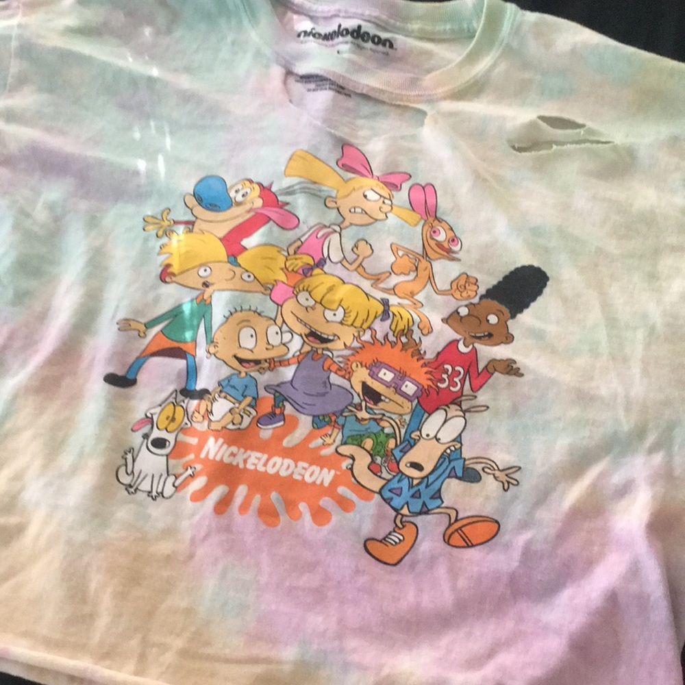 Rugrats crop top with tears.
